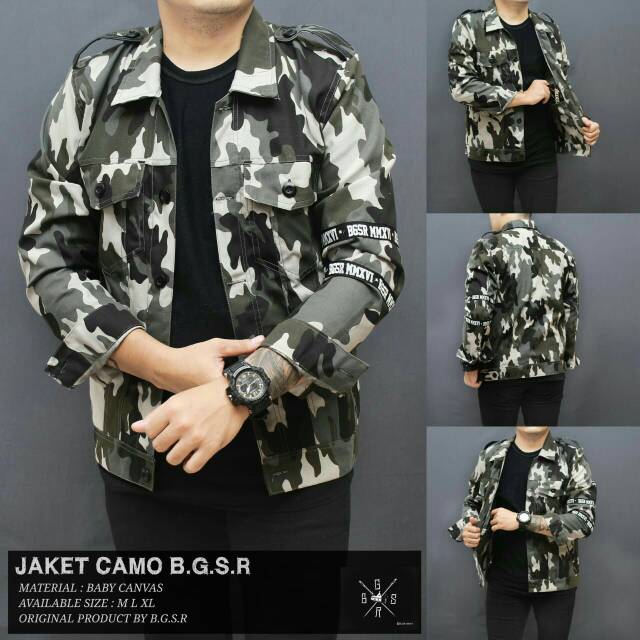 JAKET PARKA / JAKET CAMO BGSR / JAKET ARMY / JAKET LORENG