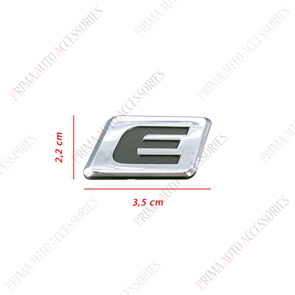 Logo Emblem Mobil Honda Brio / Mobilio huruf E Chrome