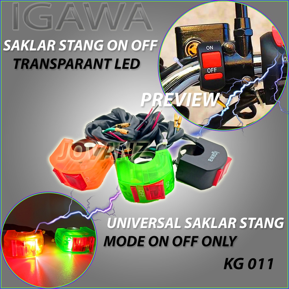 SAKLAR STANG ON OFF LAMPU MOTOR UNIVERSAL BREKET STANG YAMAHA HONDA motor