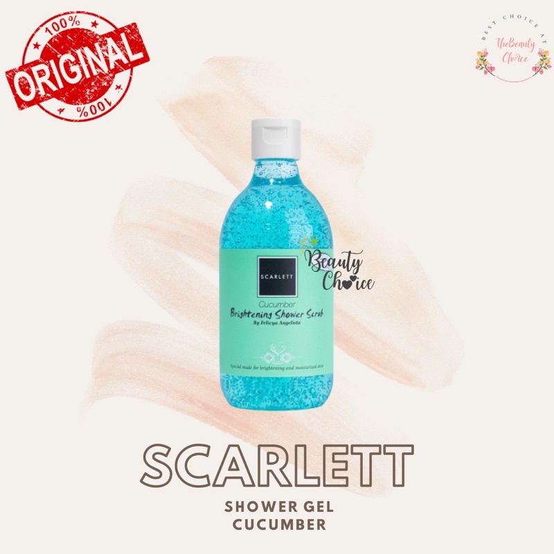 BPOM SCARLETT WHITENING BY FELICYA LOTION SHOWER GEL SCRUB SERUM JOLLY COFFEE POMEGRANATE BRIGHT-SHOWER GEL CUCUMBER