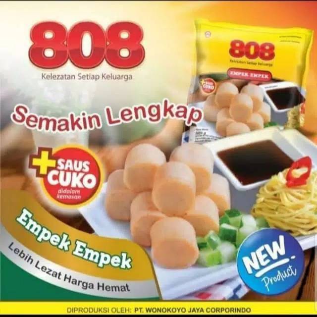 

Ready stock 808 Empek empek Enaaakk + saus cuko 500gr / pempek Frozenfood