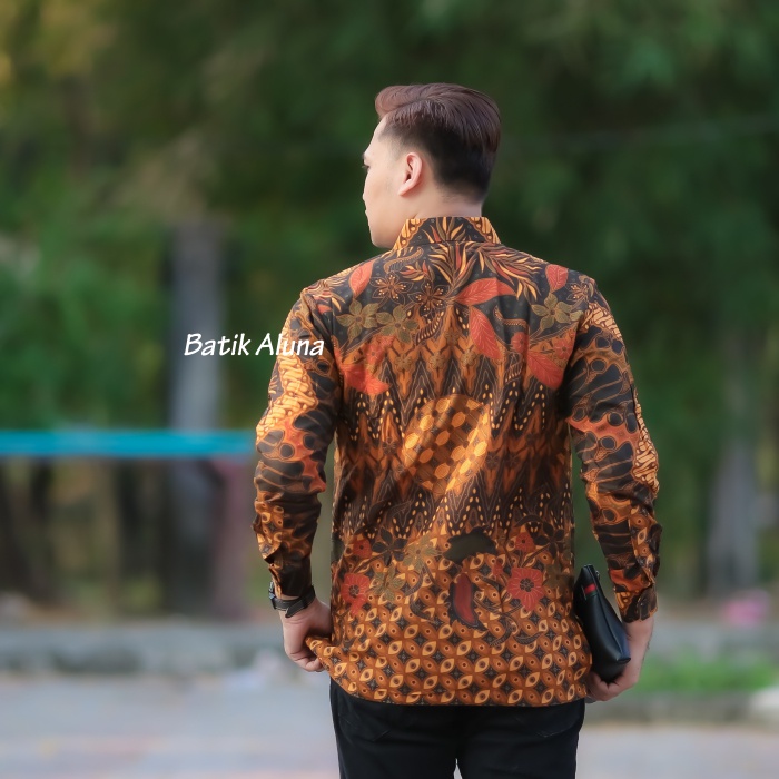 Batik Kondangan Pria Modern Lengan Panjang  Aluna Batik PCW 098