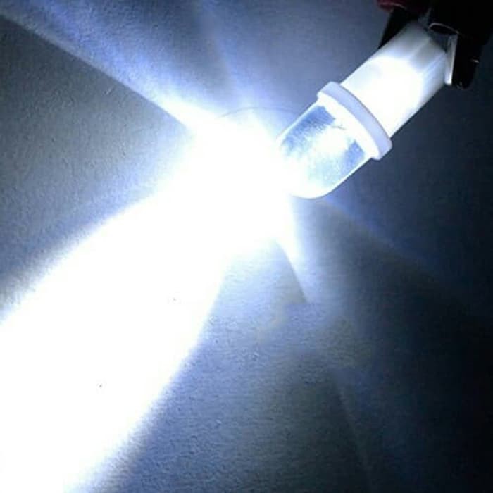 Lampu Led T10 Jagung 12V Senja Mobil Motor Sen Sein Speedometer Putih - Putih