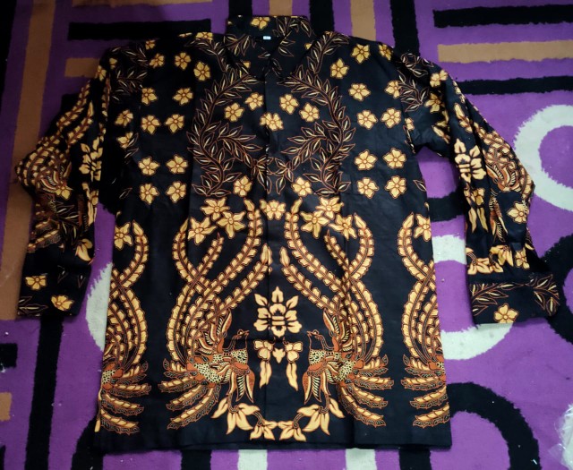 Kemeja Batik Pria Lengan Panjang M L Xl Xxl