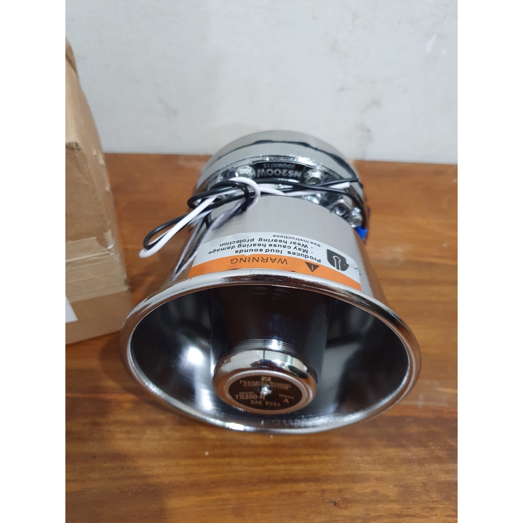 Toa Sirine Bulat Stainless Klakson speaker Toa Polisi 200 watt Stainles magnet besar SERINE Horn 200 100 w wat Federal signal spull 66 mm untuk SENKEN LANDUN WHELEN Patwal murni untuk Ambulance Paspamres Rescue