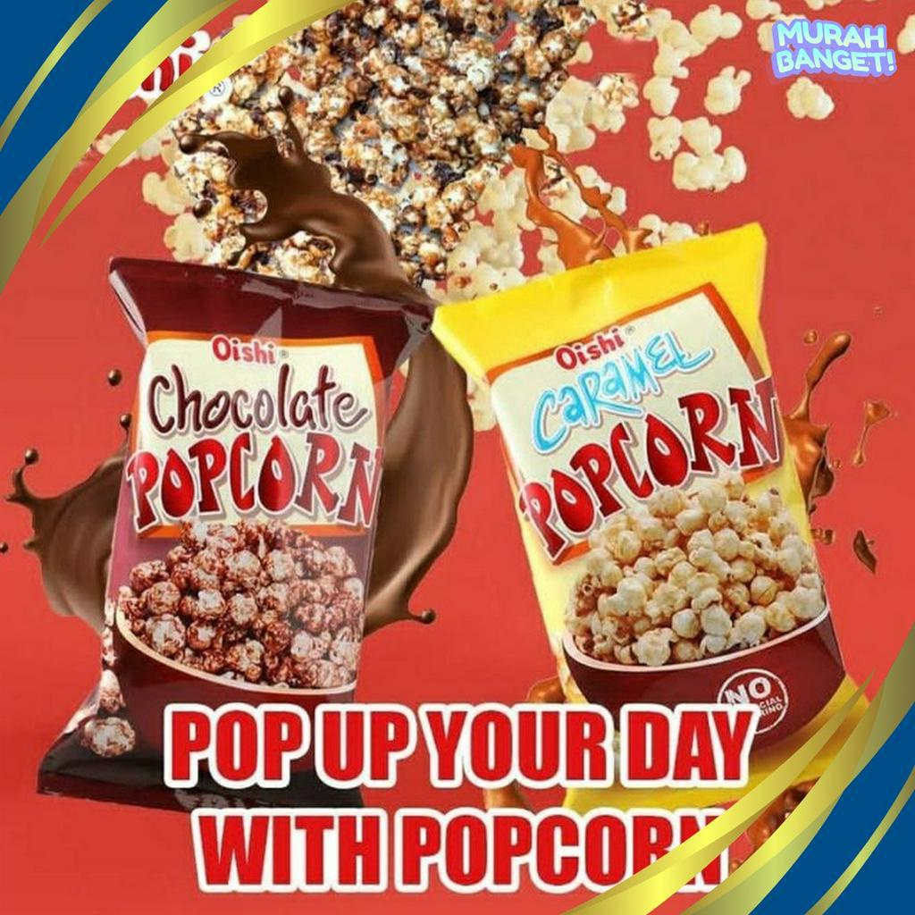 

PALING LARIS Oishi PopCorn Pop Corn Oishi karamel Kemasan Mini isi 1 renteng