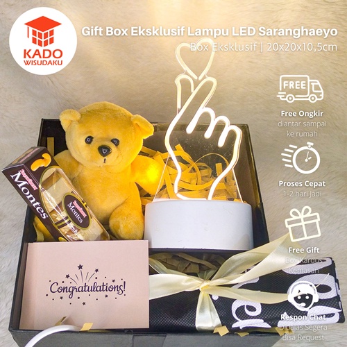 

Gift Box Eksklusif Lampu LED Saranghaeyo