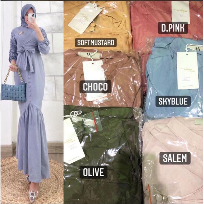 NEW ARIVALLE  DANICA DRESS ORI MK  MISSKAMIHIJAB