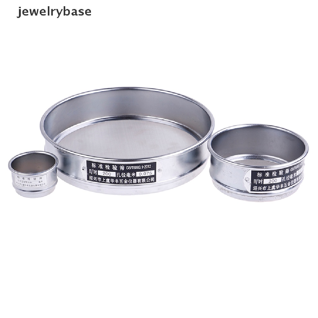200 Mesh 0.074mm aperture Bahan stainless steel Ukuran 5-20cm Untuk Laboratorium