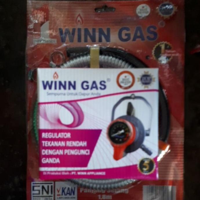 Winn Gas , Win Gas , Safety , Selang Gas + Regulator W 900 M