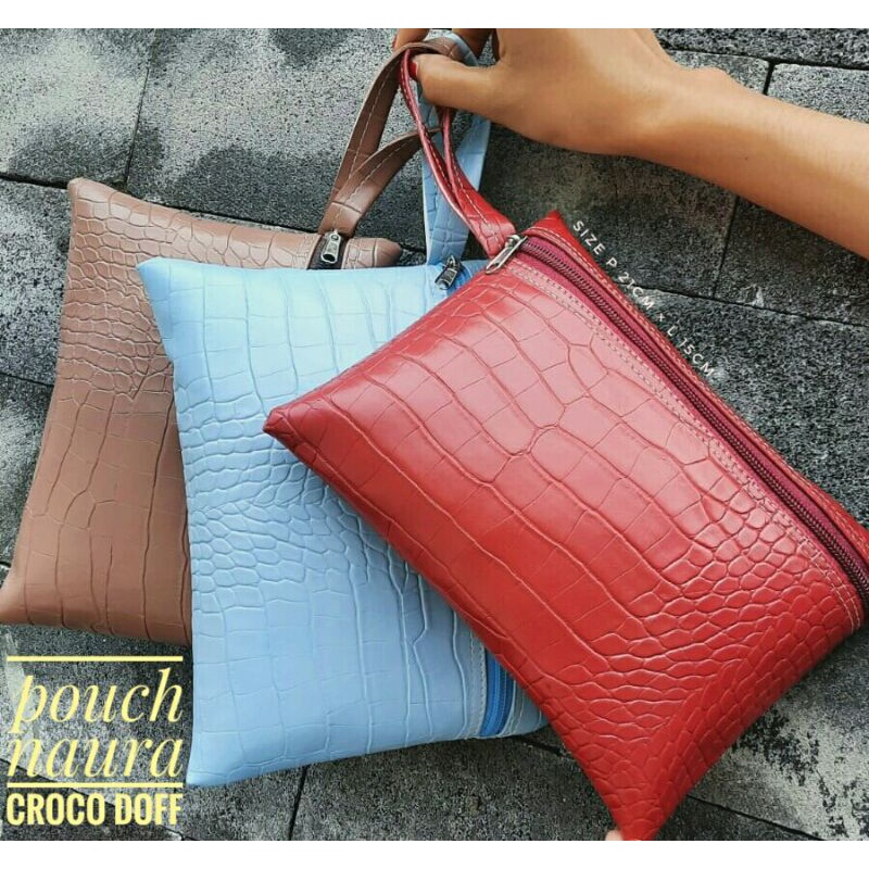 POUCH KOSMETIK CROCO NAURA