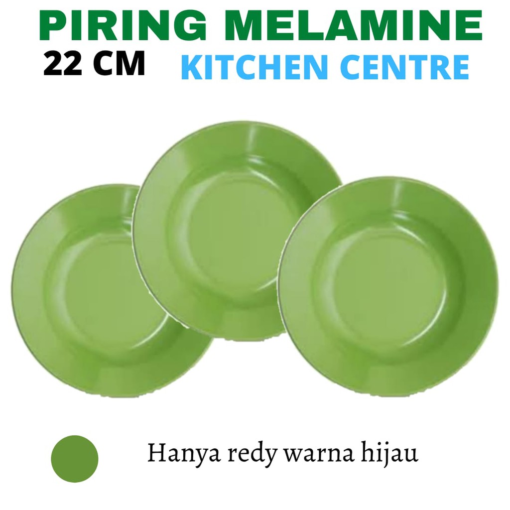 Piring Melamine 9 inci Piring Melamine Hijau Piring Makan Serba Guna Piring Melamine Saji