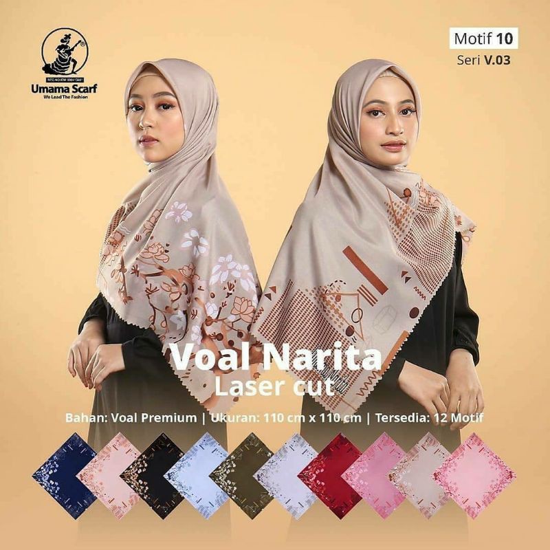 Umama - Voal Narita Laser Cut Motif 10