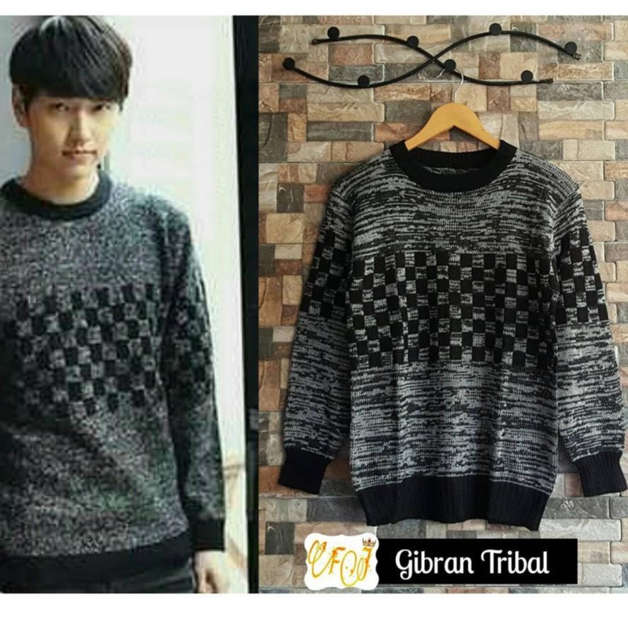 Sweater Pria Rajut Gibran Tribal Rajut Tribal 7 Get Best Quality