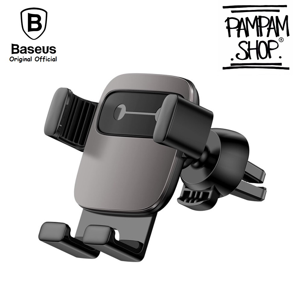 BASEUS ORIGINAL Car Holder Air Vent Cube Gravity Mobile Phone Mount Mobil Universal GPS AC Lobang