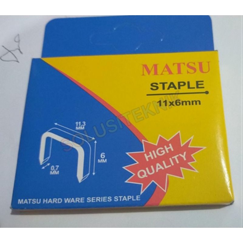 

MATSU STAPLE 11x6mm
