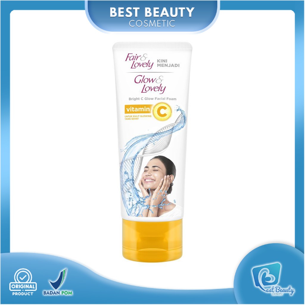 ★ BB ★ FAIR &amp; LOVELY Vitamin C Bright C Glow Facial Foam -  Glow and Lovely Facial Foam 50gr - 100gr