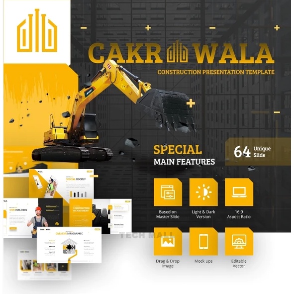 

NS Animated Cakrawala Construction Powerpoint Presentation Template