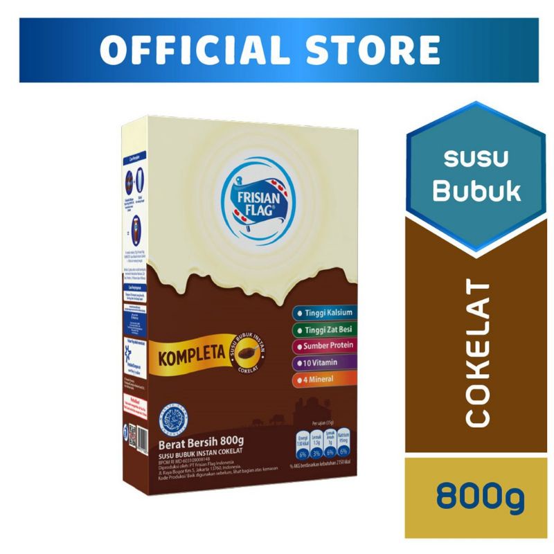 

Promo Susu Frisian Flag Kompleta Coklat 800 G