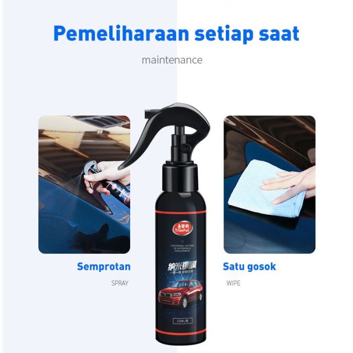 Pembersih Kaca Mobil Anti Fog Embun Spray Cairan Pengkilap Cat Mobil Tahan 15-30Hari Coating Body Otomotif Tahan Cuaca