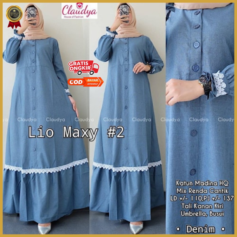 Baju Gamis Wanita Terbaru Lio Maxy Dress Termurah