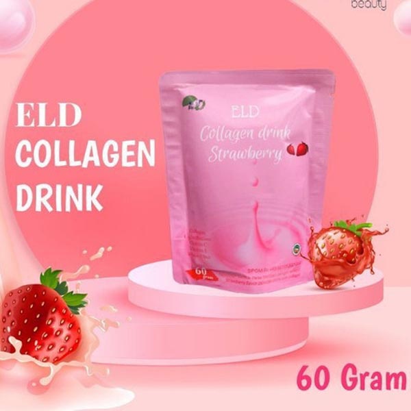 ELD Collagen Drink Strawberry Minuman Kolagen Suplemen Pemutih Kulit noera geamoore_Cerianti