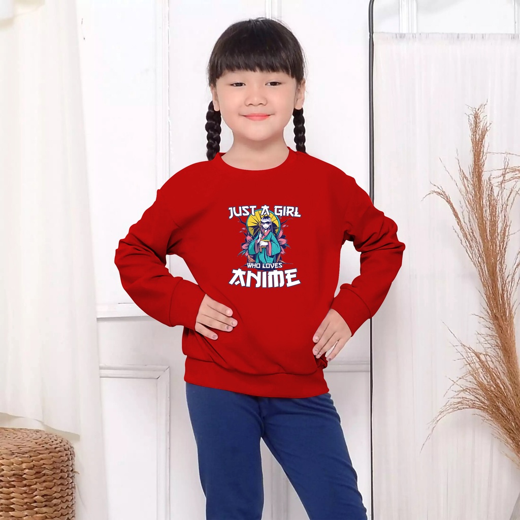 Baju Anak Cewek KAGURA Umur 4-13 Tahun / Kaos Anak Cewek Lengan Panjang / sweater anak bahan babyter