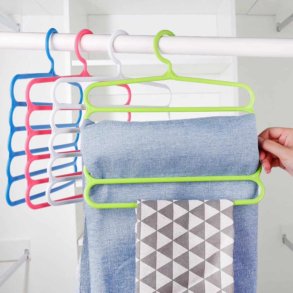 Rak Pengering Pakaian / Syal / Ikat Pinggang / Celana Panjang Multifungsi Bahan Plastik Anti slip