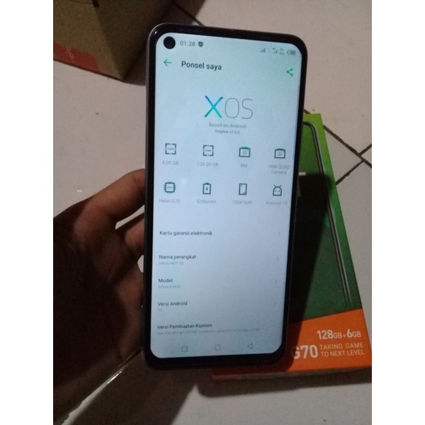 Infinix Hot 10 Ram 4/64 Ram 6/128 Second