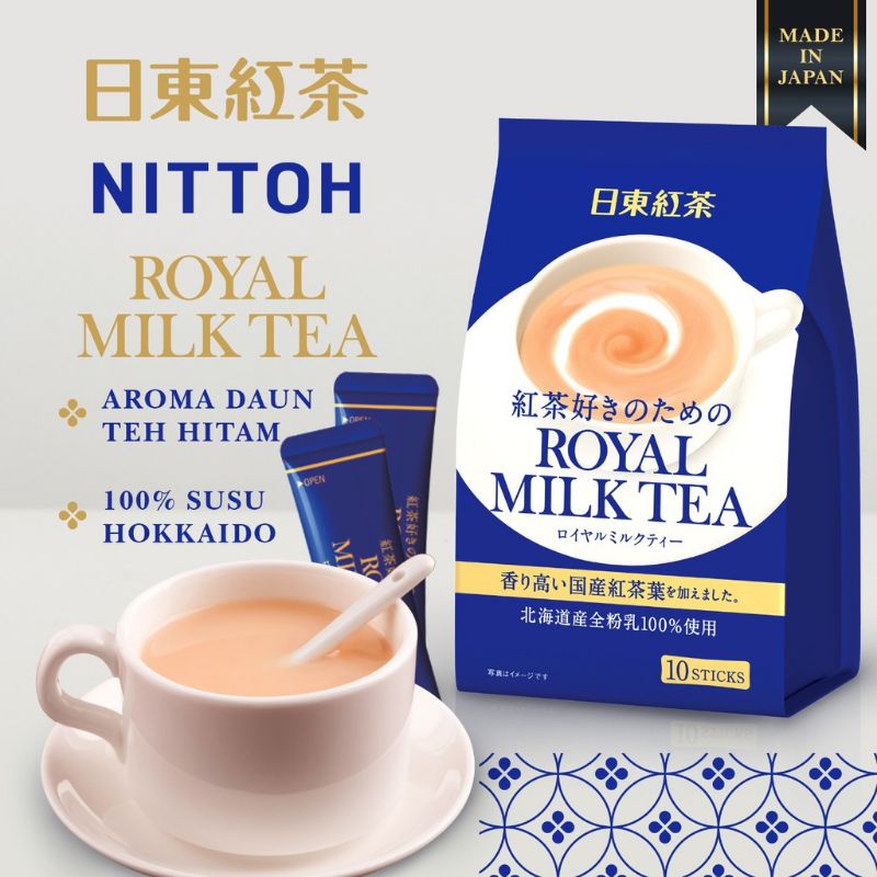 

Nittoh Royal Milk Tea 140gr Isi 10 Stik