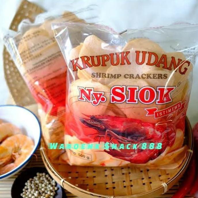 

Kerupuk Udang Ny Siok Istimewa Oval 500 gram