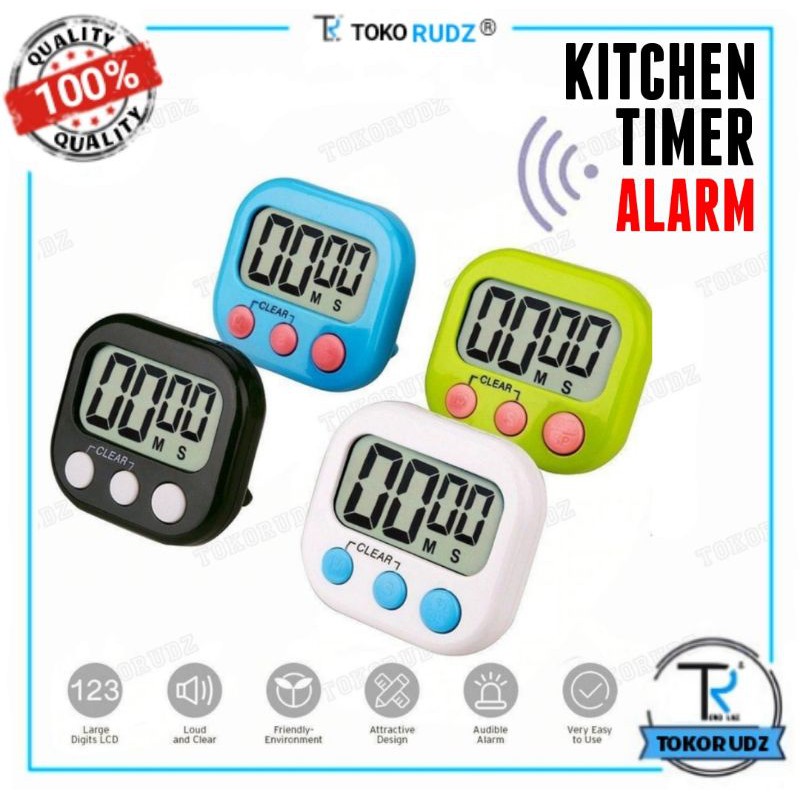 Timer Masak Digital Kitchen Timer Alarm Dapur Jam Stopwatch