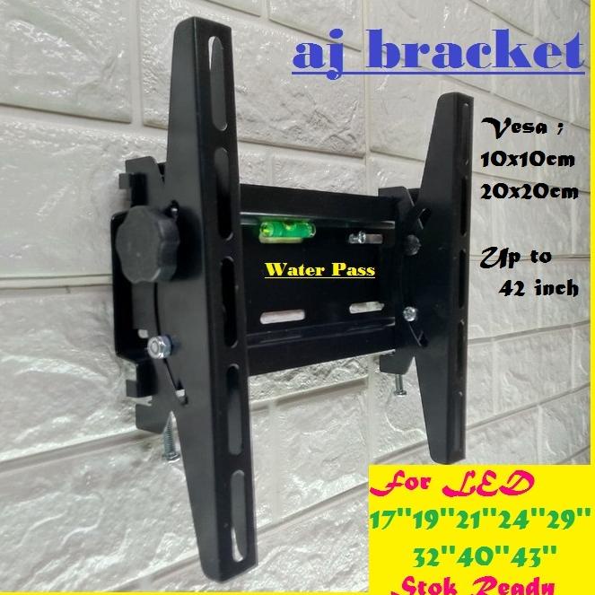 Terbatas Briket TV LED/ breket TV LED /  bracket TV LED 32 Inch LED LCD ukuran 19"-43" Watter Pass 8