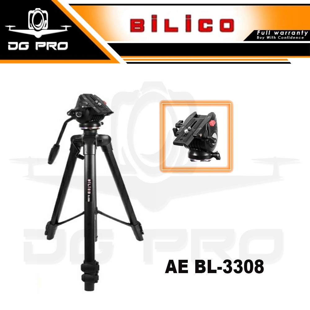 TRIPOD VIDEO KAMERA PROFESIONAL SHOOTING FLUID HEAD TRIPOD AE BL-3308
