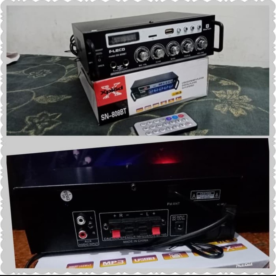 Amplifier Fleco Bluetooth SN 808BT/Power Amplifier fleco/Amply fleco