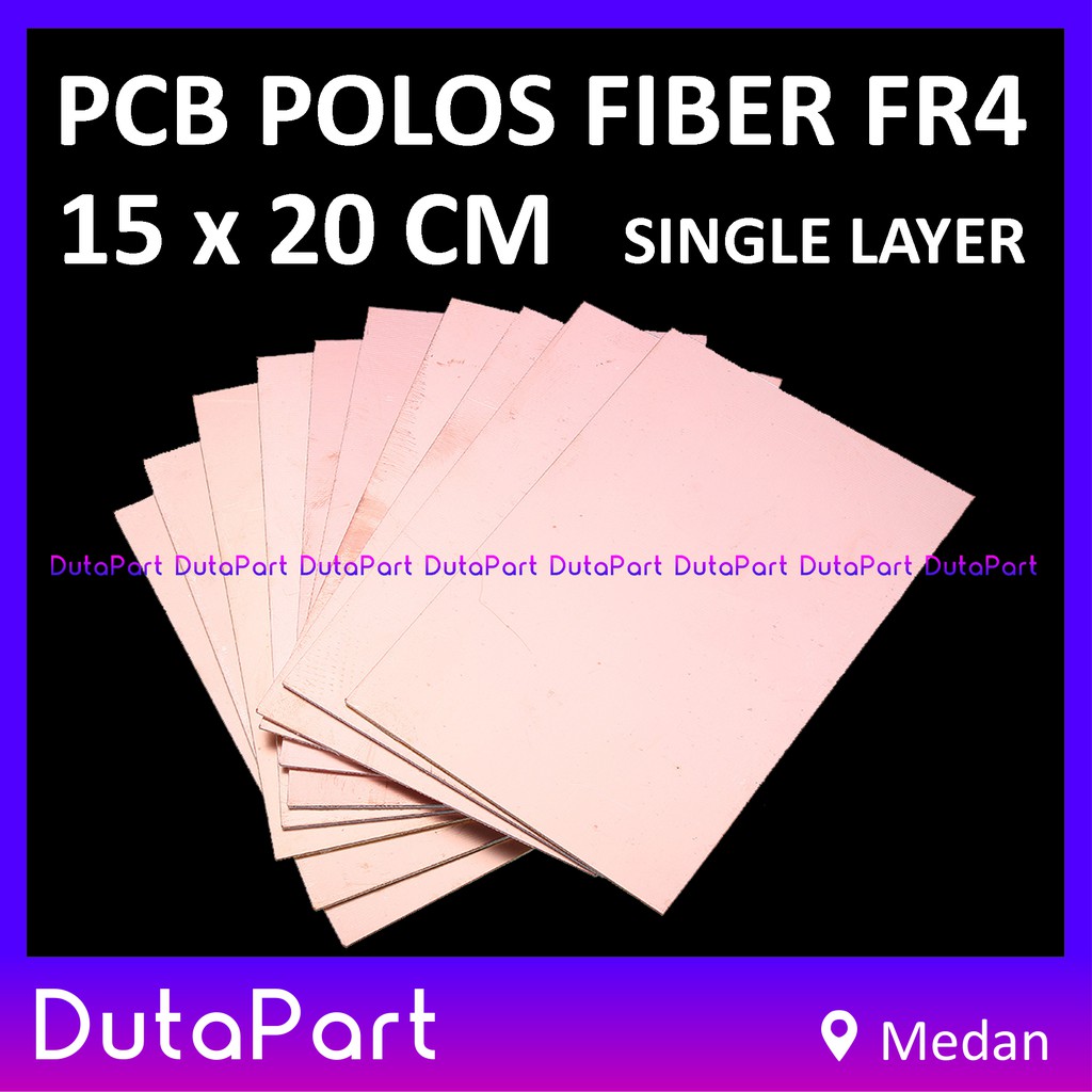 15x20 cm PCB Polos Fiber FR4 Satu Sisi Single Layer 15*20 Kualitas Bagus