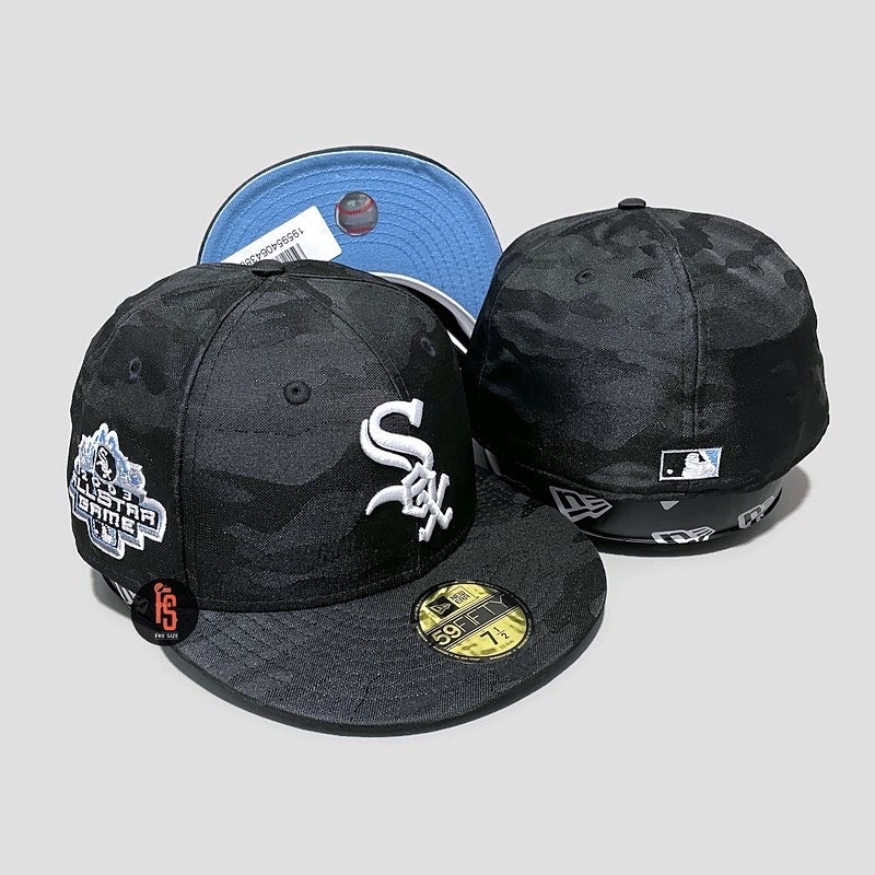 TOPI NEW ERA ORIGINAL 5950 ALL STAR GAME 2003 CHICAGO WHITE SOX CAMO BLACK UV SKYBLUE