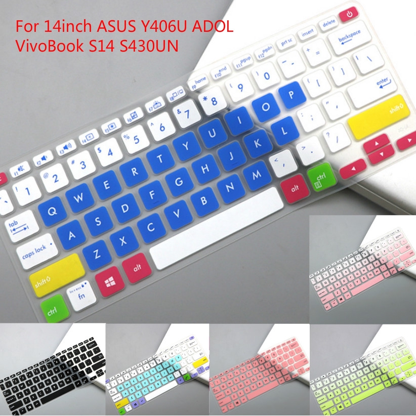 Cover Pelindung Keyboard Bahan Silikon Ultra Tipis Untuk Asus Y406U Adol 14 Inch Vivobook S14 Vivobook 14 M409D A409J A416J A412D A409M M409B A412FL A416M X409 X409DA X409MA A409F X412 Y406U A412D M415D