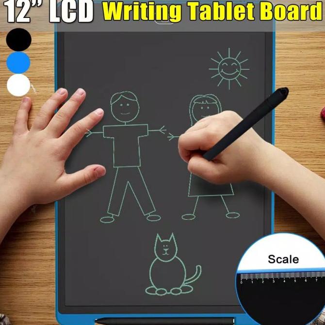 

Office & Stationery | Alat Tulis | Vk Lcd Writing Tablet 12 Inchi Papan Tulis Anak Dewasa Digital | Best Seller