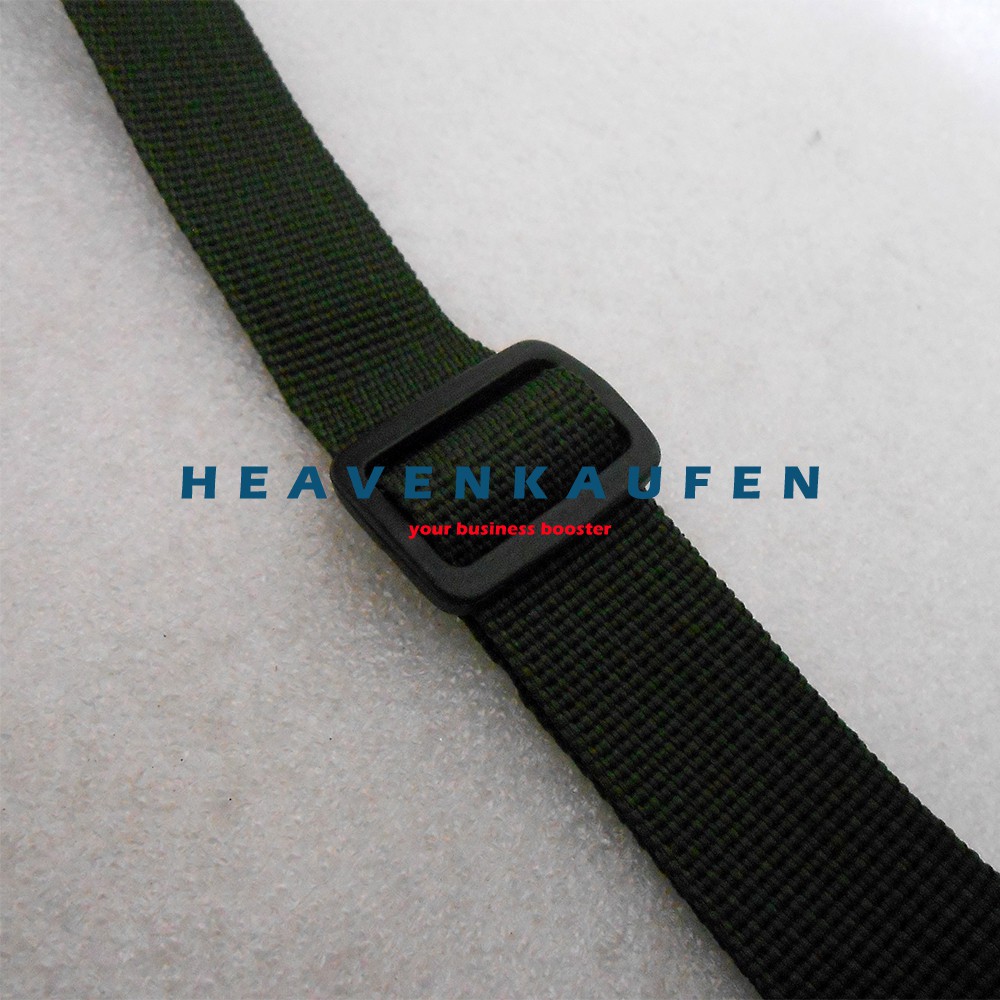 Tali Selempang Tas / Strap Tas Pria Lebar 2,5 cm Warna Hijau Army Tentara TNI Kait Model Huruf S