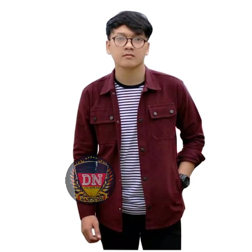 Semi Parka Pria Warna Hitam