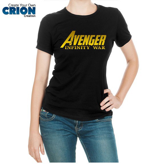 Kaos Avenger Ladies - Avenger Infinity Logo Gold - By Crion