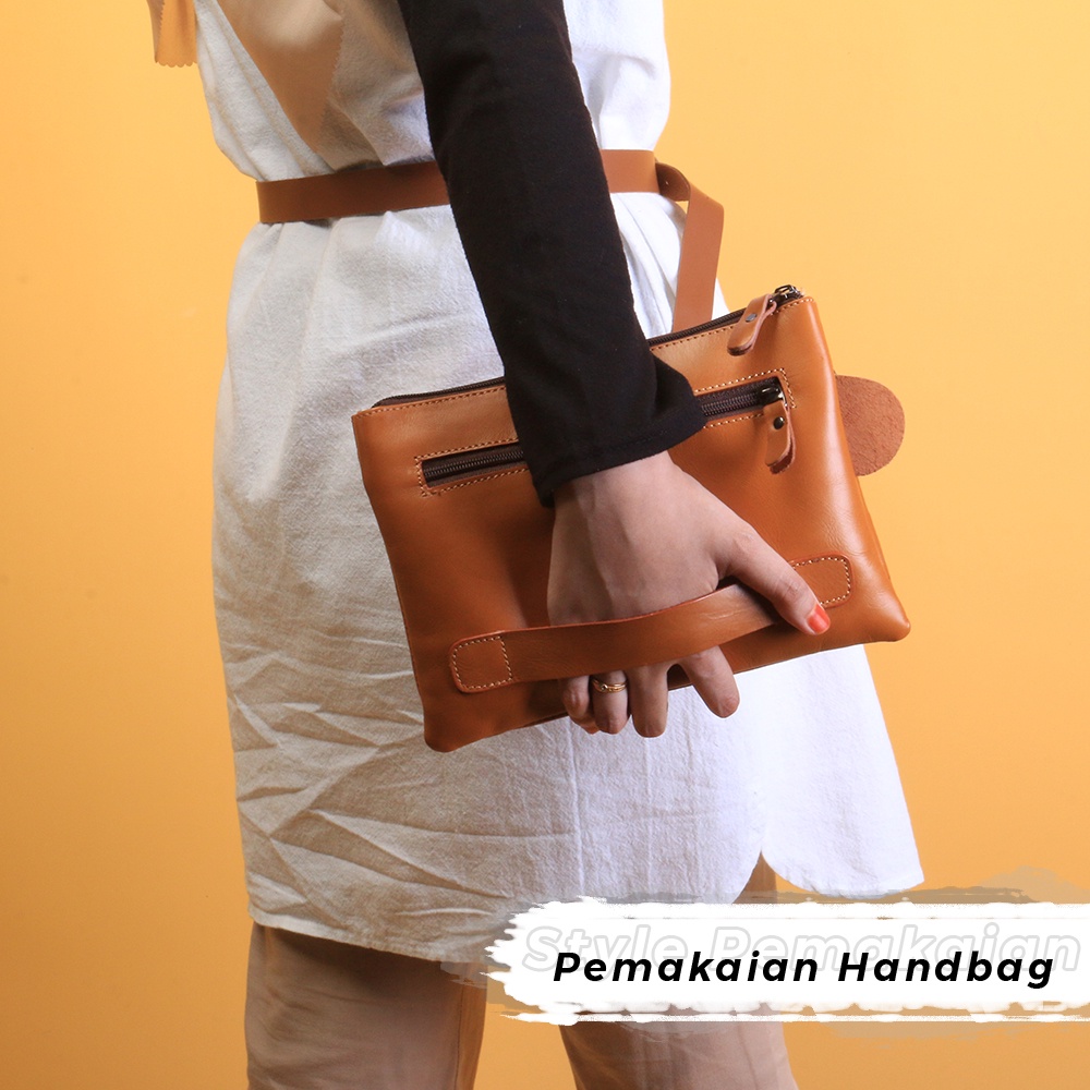 Tas Selempang Pria Wanita Kulit Asli Unisex Tas Slempang Pria Kulit Sapi Asli Premium HB09 Tas Kuliah Cowok Cewek Bahan Kulit Sapi Asli KUALITAS TERJAMIN MEMUASKAN