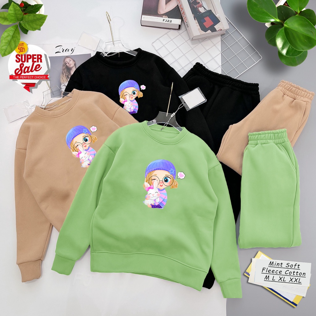 🅳🅵 Sweater Cute Girls Cartoon | Sweter Pria &amp; Wanita | Dhea Fashion