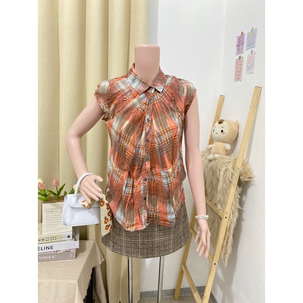 S-08 sale 25ribu atasan blouse kemeja thrift under cuci gudang-33(P61LD 98)rayon