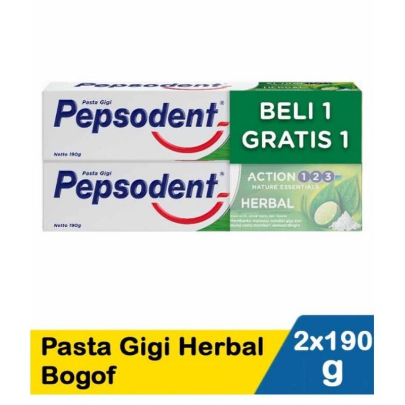 Jual Pepsodent Pasta Gigi Herbal 190 gram Indonesia|Shopee Indonesia