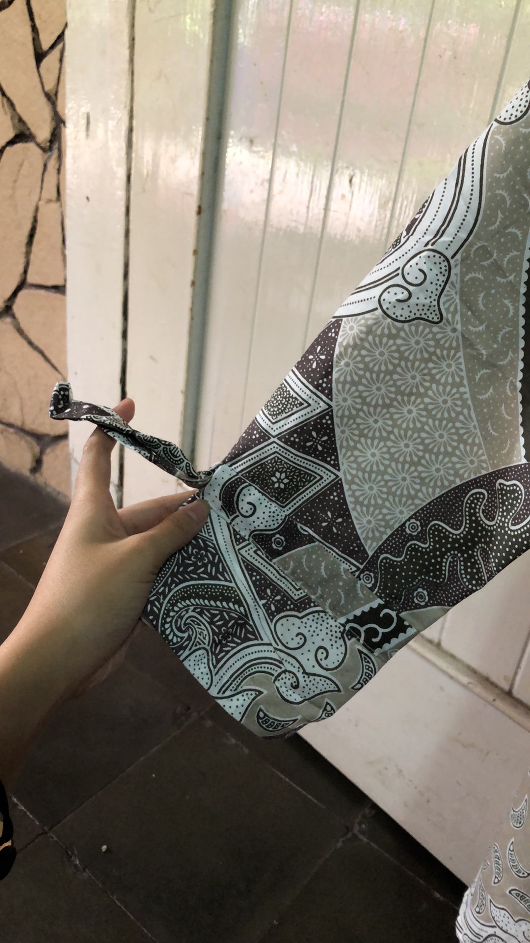 Tey-17 Batik Wanita Asj Sa Hrb026 Kenongo Kemeja Tosca Pendek