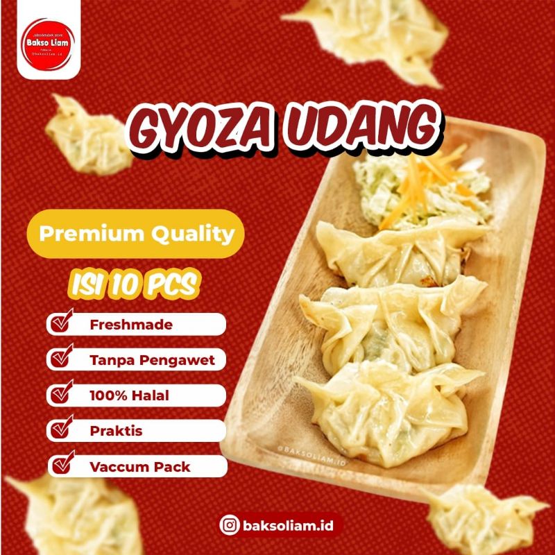 

Gyoza Udang Ayam isi 10pcs Liam's Food