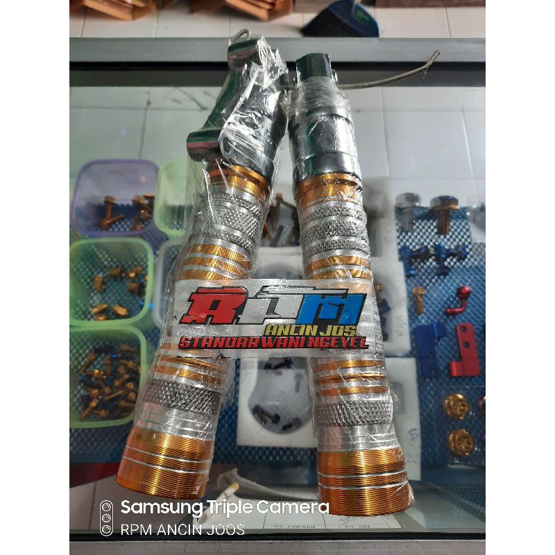 bottom tabung bumbungan shock satria fu  bubut kartel khrome