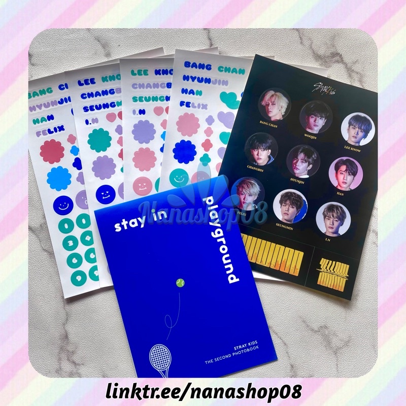 (TAKE ALL) Sticker Official Stray Kids SIP Stay In Playground Yellow Wood Limited Standee Bangchan L